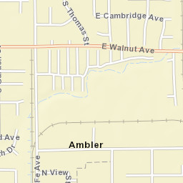 Ambler California Street Map