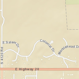 9000-9250 OK-20 Claremore OK Street Map