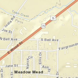 Meadow Mead Tennessee Street Map
