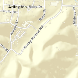 Arlington Tennessee Street Map