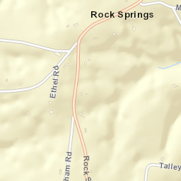 Rock Springs Tennessee Street Map