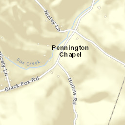 Pennington Chapel Tennessee Street Map