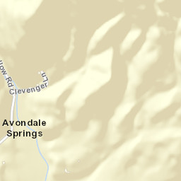 Avondale Springs Tennessee Street Map