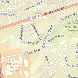 Clark Manor Tennessee Street Map