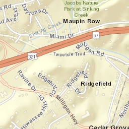 Hiwassee Heights Tennessee Street Map