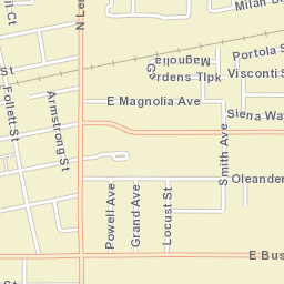 Lemoore California Street Map