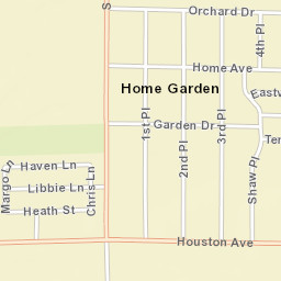 Home Garden California Street Map