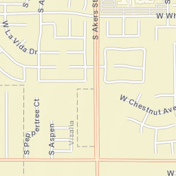 4810-4898 W Caldwell Ave Visalia CA Street Map