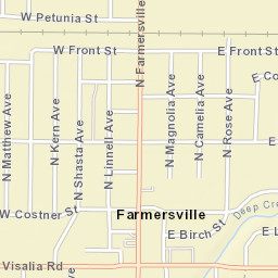 628 Farmersville Rd Farmersville CA Street Map