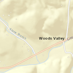 Woods Valley Tennessee Street Map