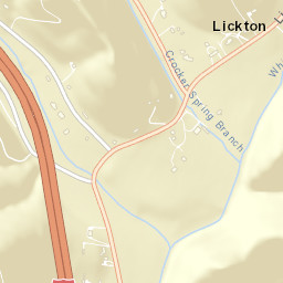 Lickton Tennessee Street Map