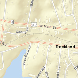 Rockland Tennessee Street Map