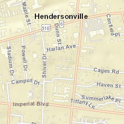 101-105 Walton Ferry Road Hendersonville Street Map