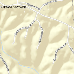 Cravenstown Tennessee Street Map