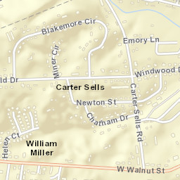 Westover Hills Tennessee Street Map