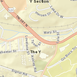 Y Section Tennessee Street Map