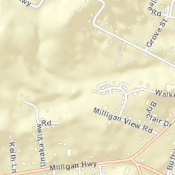 Sunset Tennessee Street Map