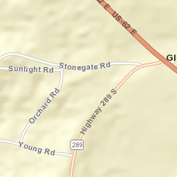 Glencoe Arkansas Street Map
