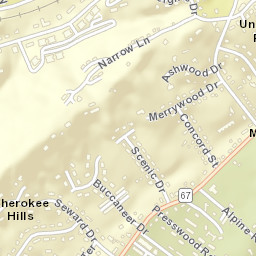 Buckstone Hills Tennessee Street Map