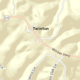 Twinton Tennessee Street Map