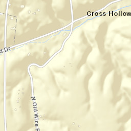 Cross Hollow Arkansas Street Map