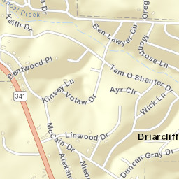 Briarcliff Arkansas Street Map
