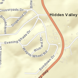 Hidden Valley Arkansas Street Map
