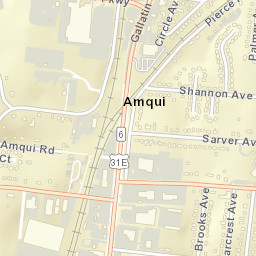 Amqui Tennessee Street Map
