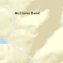 McClures Bend Tennessee Street Map