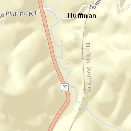 Huffman Tennessee Street Map