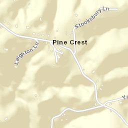 Pine Crest Tennessee Street Map