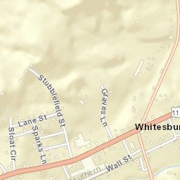 Whitesburg Tennessee Street Map