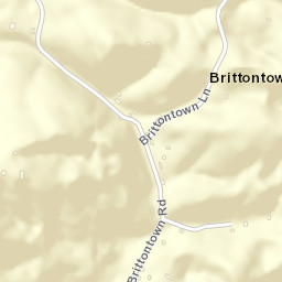 Brittontown Tennessee Street Map
