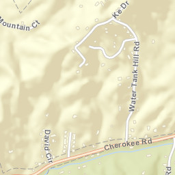 Cherokee Grdens Tennessee Street Map