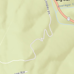 Big Sur California Street Map