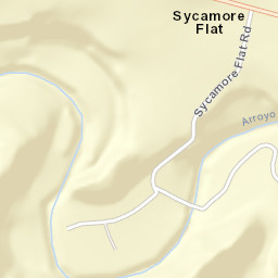 Sycamore Flat California Street Map