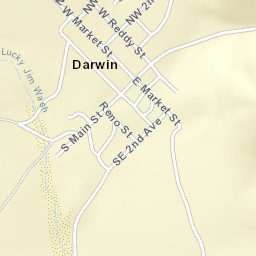 Darwin California Street Map