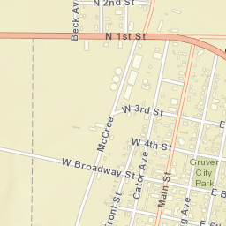 Maupin Ave Gruver, Texas Street Map