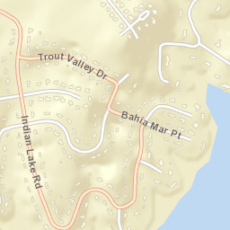 Indian Lake Forest Tennessee Street Map