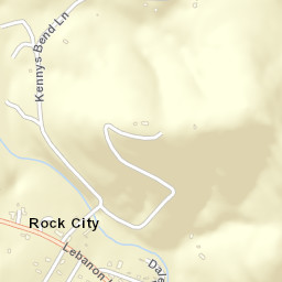 Rock City Tennessee Street Map
