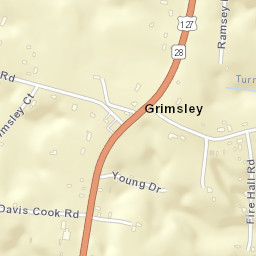 Grimsley Tennessee Street Map