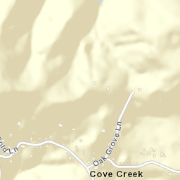 Cove Creek Tennessee Street Map