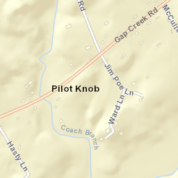 Pilot Knob Tennessee Street Map