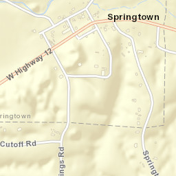 Springtown Arkansas Street Map