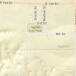 Highfill Arkansas Street Map