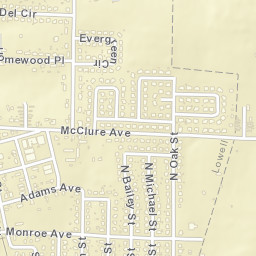 Lowell Arkansas Street Map