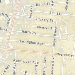 Madison Tennessee Street Map