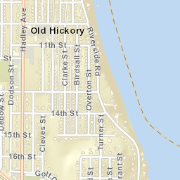 Old Hickory Tennessee Street Map