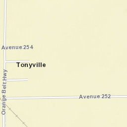 Tonyville California Street Map