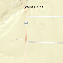 West Point Arkansas Street Map
